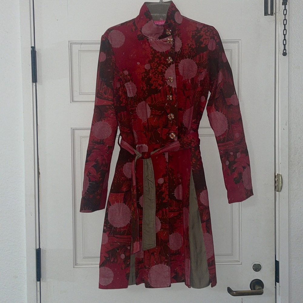 Custo Barcelona Deer Print Trench Coat
